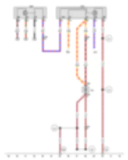Wiring Diagram  VW TOUAREG 2015 - Additional coolant pump relay - Residual heat relay - Coolant circulation pump
