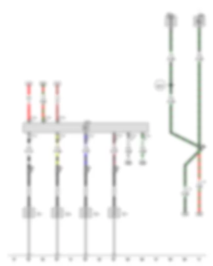 Wiring Diagram  VW TOUAREG 2015 - Glow period control unit 2
