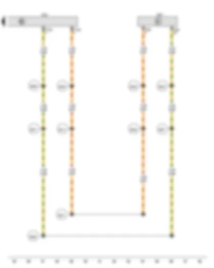 Wiring Diagram  VW TOUAREG 2016 - Trailer detector control unit - Data bus diagnostic interface