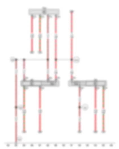 Wiring Diagram  VW TOUAREG 2015 - Particulate sensor - Control unit for NOx sender - Control unit for NOx sender 2