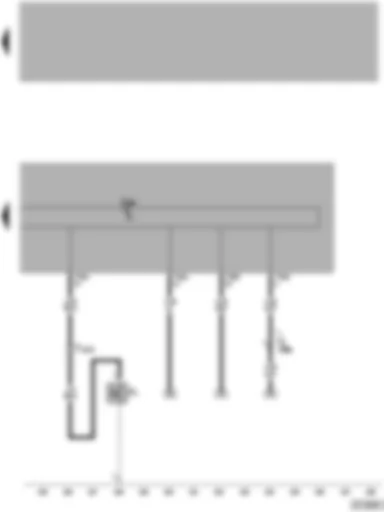 Wiring Diagram  VW TOUAREG 2003 - Display unit control unit - oil pressure switch