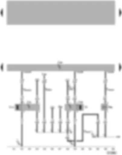 Wiring Diagram  VW TOUAREG 2003 - Motronic control unit - high pressure sender - radiator fan control unit -2-