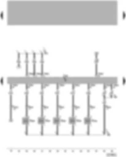Wiring Diagram  VW TOUAREG 2003 - Engine control unit - unit injector valve - No. 1-5 cyl.