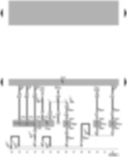 Электросхемa  VW TOUAREG 2006 - Блок управления АКП - переключатель Tiptronic - выключатель селектора АКП (рычаг заблокирован в положении P) - электромагниты блокировки селектора и блокировки селектора в положении P