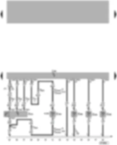 Электросхемa  VW TOUAREG 2003 - Блок управления Climatronic - фотодатчик интенсивности солнечного излучения - датчик температуры - датчик температуры хладагента