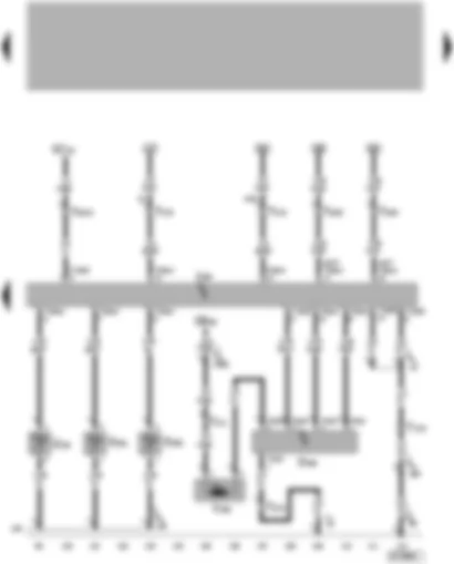 Wiring Diagram  VW TOUAREG 2004 - Climatronic control unit - footwell vent temperature sender - blower regulation