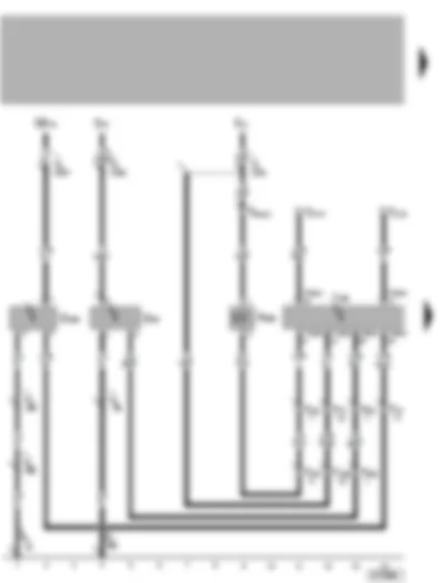 Wiring Diagram  VW TOUAREG 2005 - Climatronic control unit - high pressure sender - air conditioning system compressor regulating valve