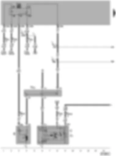 Wiring Diagram  VW TOUAREG 2006 - Starter - alternator - voltage regulator - terminal 50 voltage supply relay - wiring junction