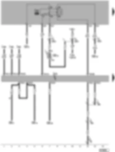 Wiring Diagram  VW TOUAREG 2004 - Entry and start authorisation control unit - terminal 15 voltage supply relay