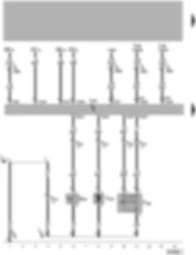 Wiring Diagram  VW TOUAREG 2010 - Convenience system central control unit - rear lid handle release button - rear lid lock unit - rear lid release motor