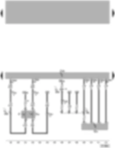 Wiring Diagram  VW TOUAREG 2003 - Engine control unit - brake light switch - cruise control system brake pedal switch - air mass meter
