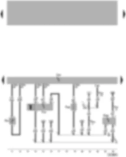 Wiring Diagram  VW TOUAREG 2005 - Engine control unit - fuel temperature sender - oil level and oil temperature sender - intake manifold flap motor