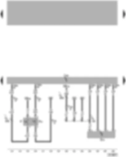 Wiring Diagram  VW TOUAREG 2009 - Engine control unit - brake light switch - brake pedal switch - air mass meter