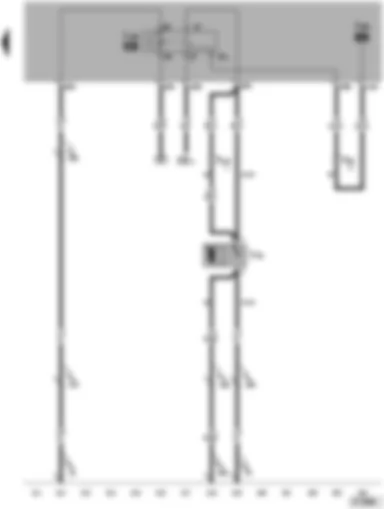 Wiring Diagram  VW TOUAREG 2003 - Residual heat relay - coolant pump