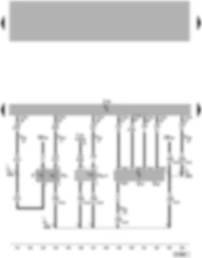 Wiring Diagram  VW TOUAREG 2008 - Motronic control unit - air mass meter - intake air temperature sender - brake light switch - clutch pedal switch - brake pedal switch