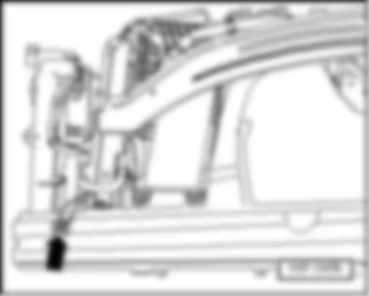 VW TOUAREG 2009 Перечень точек соединения с массой в моторном отсеке
