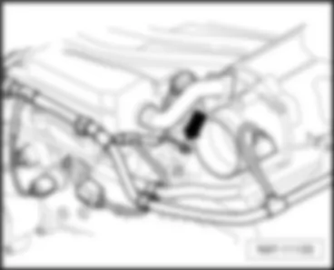VW TOUAREG 2011 Overview of earth points in engine compartment