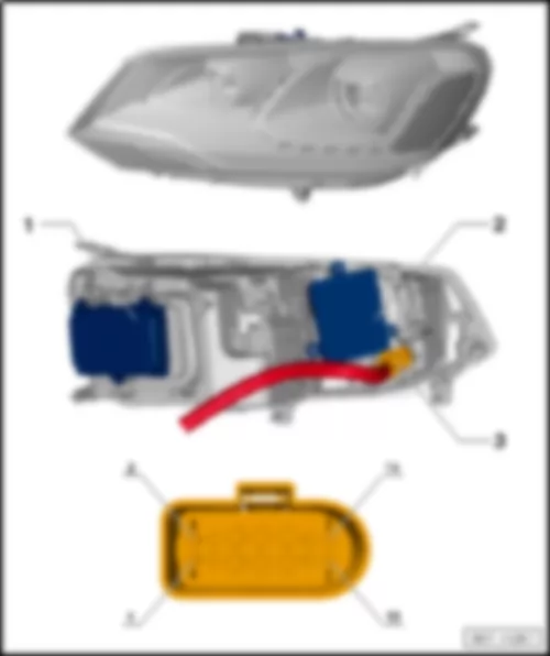 VW TOUAREG 2015 Блок управления газоразрядной лампы левой фары J343