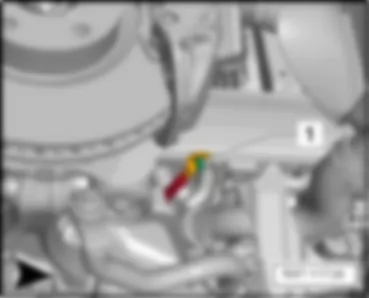 VW TOUAREG 2011 Overview of earth points in engine compartment