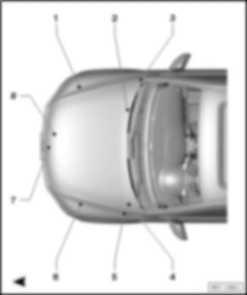 VW TOUAREG 2015 Обзор коммутационных блоков в моторном отсеке