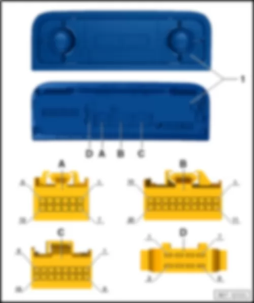 VW TOUAREG 2015 Схема установки блоков управления