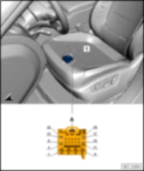 VW TOUAREG 2015 Control unit for front left seat ventilation J800