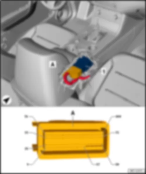 VW TOUAREG 2015 Блок управления подушек безопасности J234