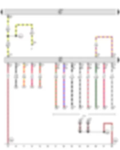 Wiring Diagram  VW TOURAN 2011 - Trailer detector control unit - Trailer socket