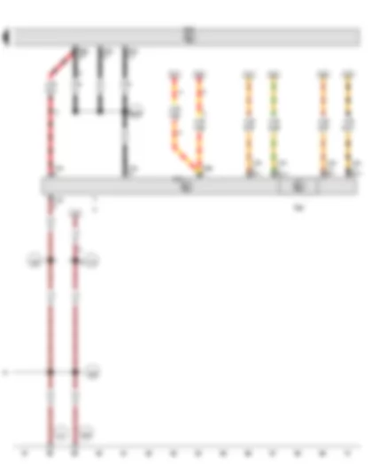 Wiring Diagram  VW TOURAN 2011 - Steering angle sender - Steering column electronics control unit