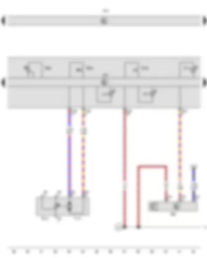 Wiring Diagram  VW TOURAN 2015 - High-pressure sender - Air conditioning system control unit - Air recirculation flap control motor