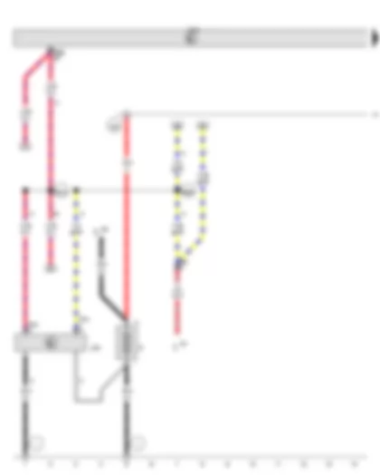 Wiring Diagram  VW TOURAN 2011 - Battery - Battery monitor control unit