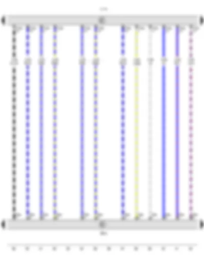 Wiring Diagram  VW TOURAN 2011 - Operating unit for special signal system - Special signal system with light bar and lettering