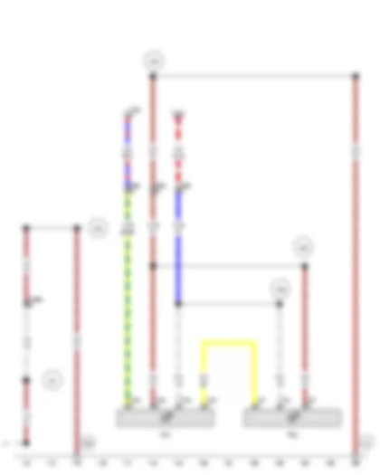 Wiring Diagram  VW TOURAN 2011 - Left flashing light - Right flashing light