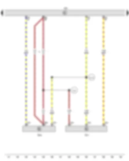 Wiring Diagram  VW TOURAN 2014 - Pressure differential sender - Gearbox neutral position sender - Engine control unit