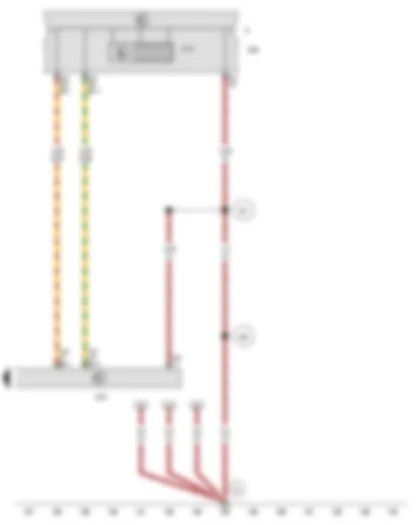 Wiring Diagram  VW TOURAN 2015 - Dash panel insert