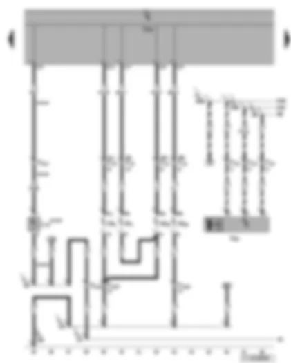 Wiring Diagram  VW TOURAN 2003 - Left headlight - left fog light - left servomotor for headlight range control