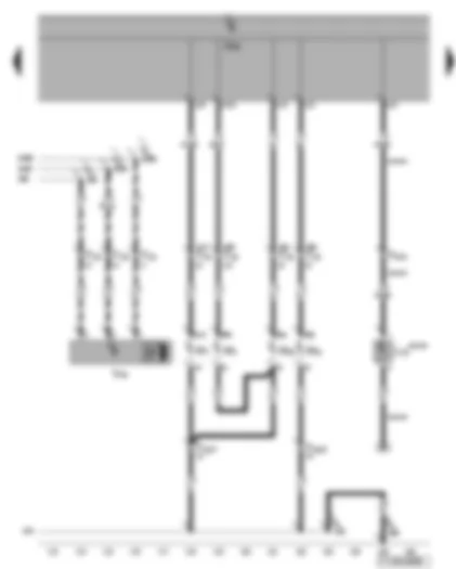 Wiring Diagram  VW TOURAN 2004 - Right headlight - right side repeater - right fog light - right servomotor for headlight range control