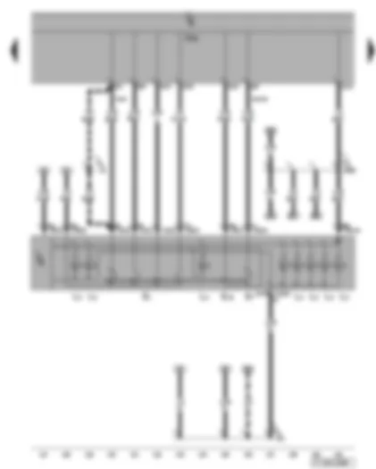 Wiring Diagram  VW TOURAN 2003 - Light switch - fog light switch - rear fog light switch