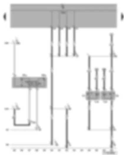 Wiring Diagram  VW TOURAN 2003 - Cigarette lighter - rear reading lights