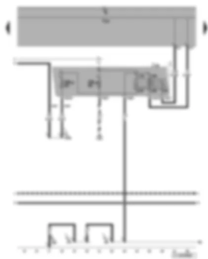 Wiring Diagram  VW TOURAN 2005 - Relay for voltage supply of terminal 15