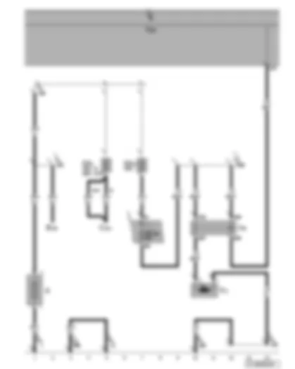 Wiring Diagram  VW TOURAN 2004 - Headlight washer system relay - headlight washer system pump