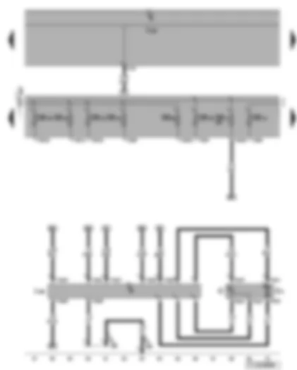 Wiring Diagram  VW TOURAN 2004 - Fuel pump control unit - fuel gauge sender - fuel pump