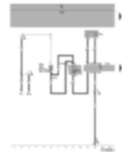 Wiring Diagram  VW TOURAN 2007 - Parking aid control unit - rear parking aid warning buzzer