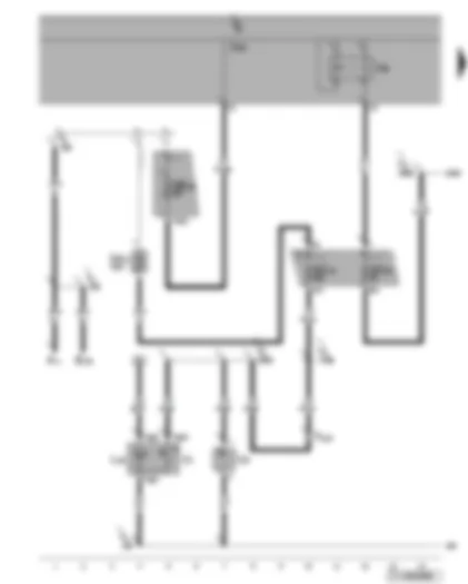Wiring Diagram  VW TOURAN 2007 - X-contact relief relay - cigarette lighter - 12 V socket
