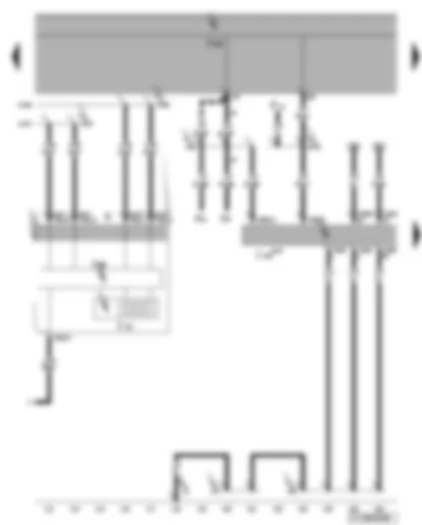 Wiring Diagram  VW TOURAN 2005 - Dash panel insert - multifunction display - accident data memory
