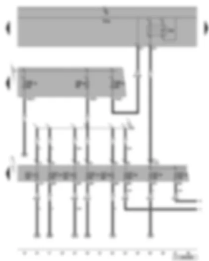Wiring Diagram  VW TOURAN 2005 - X-contact relief relay - fuses