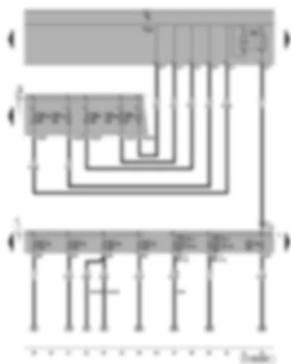 Wiring Diagram  VW TOURAN 2004 - X-contact relief relay - fuses