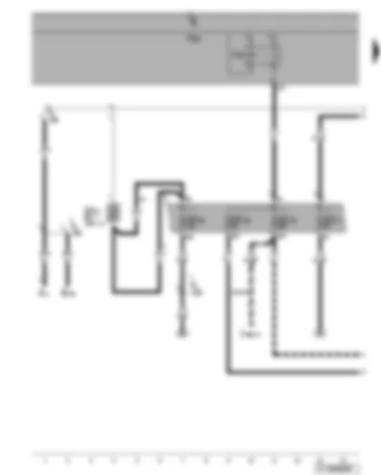 Wiring Diagram  VW TOURAN 2006 - Relief relay for X-contact - fuses