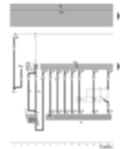 Wiring Diagram  VW TOURAN 2006 - Multimedia control unit - radio