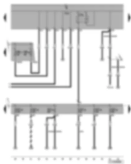 Wiring Diagram  VW TOURAN 2006 - Relief relay for X-contact - fuses